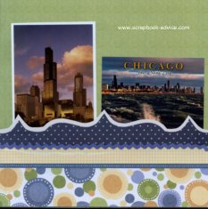 Chicago Scrapbook Layout Idea