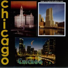 Chicago Scrapbook Layout Idea