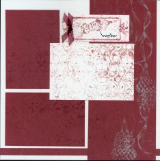 Christmas Scrapbook Layout Club Scrap