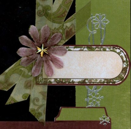 Christmas Scrapbook Layout Personal Shopper Embellishment