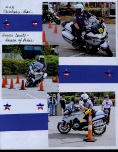 Palmetto Police Motorcycle Competition Scrapbook Layout