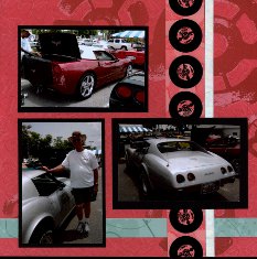 Corvette Car Show Scrapbook Layouts