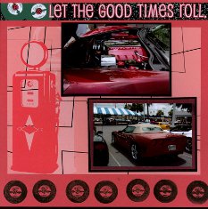 Corvette Car Show Scrapbook Layouts