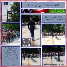 Honor Flight Scrapbook Layout for Memorial Day