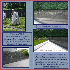 Honor Flight Scrapbook Layout for Memorial Day
