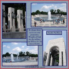 Honor Flight Scrapbook Layout for Memorial Day