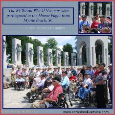 Honor Flight Scrapbook Layout for Memorial Day