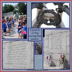 Honor Flight Scrapbook Layout for Memorial Day
