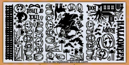 Halloween Scrapook Dazzles with 88 different designs