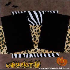 Halloween Scrapbooking Layout