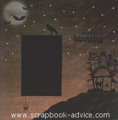 Halloween Scrapbooking Layout using items from Personal Shopper and Halloween Dazzles