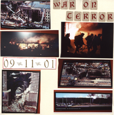 Marines Scrapbook Layout