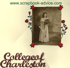 College Graduation Scrapbook Layout