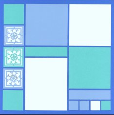 Mosaic Scrapbook Layout Kit Snowy Day Kit