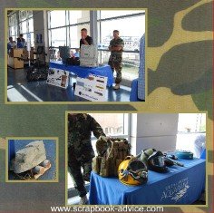 U S Navy Blue Angels Scrapbook Layout