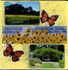 Norfolk Botanical Gardens Scrapbook Layout