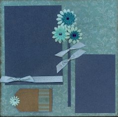 Scrapbook Layout with Scrapbook Ribbon