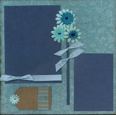 Scrapbook Layout with Scrapbook Ribbon