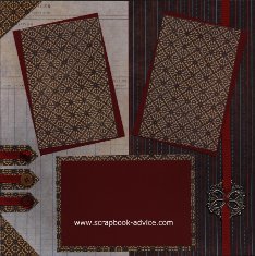 Personal Shopper Scrapbook Layout Sep 2011 Masculine or Heritage