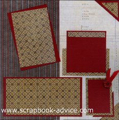 Personal Shopper Scrapbook Layout Sep 2011 Masculine or Heritage