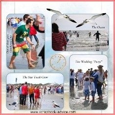 PolarBear Plunge Scrapbook Layout using digital software