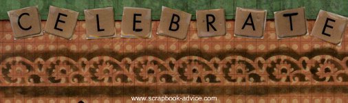 Retirement Scrapbook Layout using Chalk to make a border