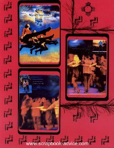 Riverdance Scrapbook Layout 12 x 15 inch Album