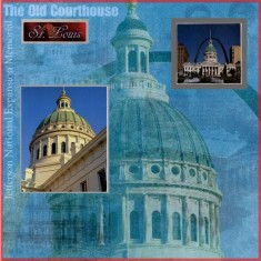 St Louis Arch Gateway to the West Scrapbook Layout