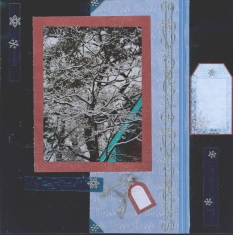 Winter Snow Scrapbook Layout