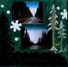 Yellowstone National Park Scrapbook Layout Ideas