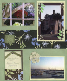 Charleston SC Houses Scrapbook Layout