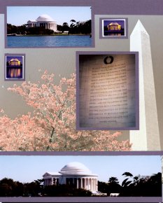 Washington DC Scrapbook Layout