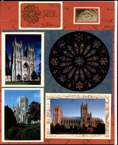 Washington DC Scrapbook Layout