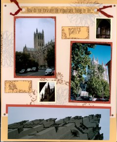 Washington DC Scrapbook Layout