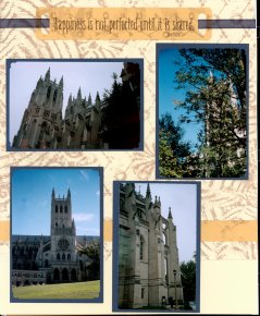 Washington DC Scrapbook Layout