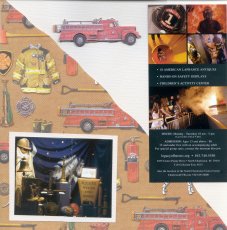 Firefighters Scrapbook Layout