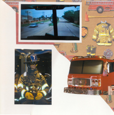 Firefighters Scrapbook Layout