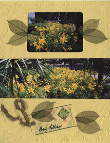 Floral Scrapbook Layout