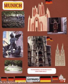Germany Scrapbook Layout Munich