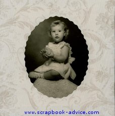 Heritage Scrapbook Baby Layout