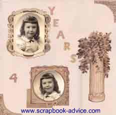 Heritage Scrapbook Child Layout