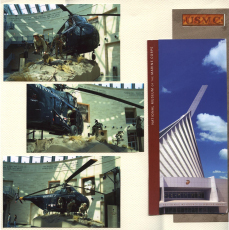Marines Scrapbook Layout