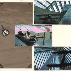 Marines Scrapbook Layout