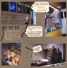 Marines Scrapbook Layout