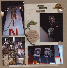Marines Scrapbook Layout