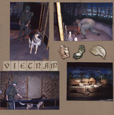 Marines Scrapbook Layout