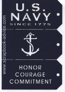 Scrapbook Navy Die Cut Tags