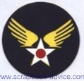 Scrapbook Die Cut Army Air Corps