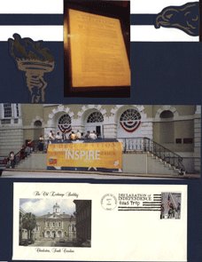 Patriotic Scrapbook Layout