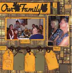 Thanksgiving Scrapbook Layout